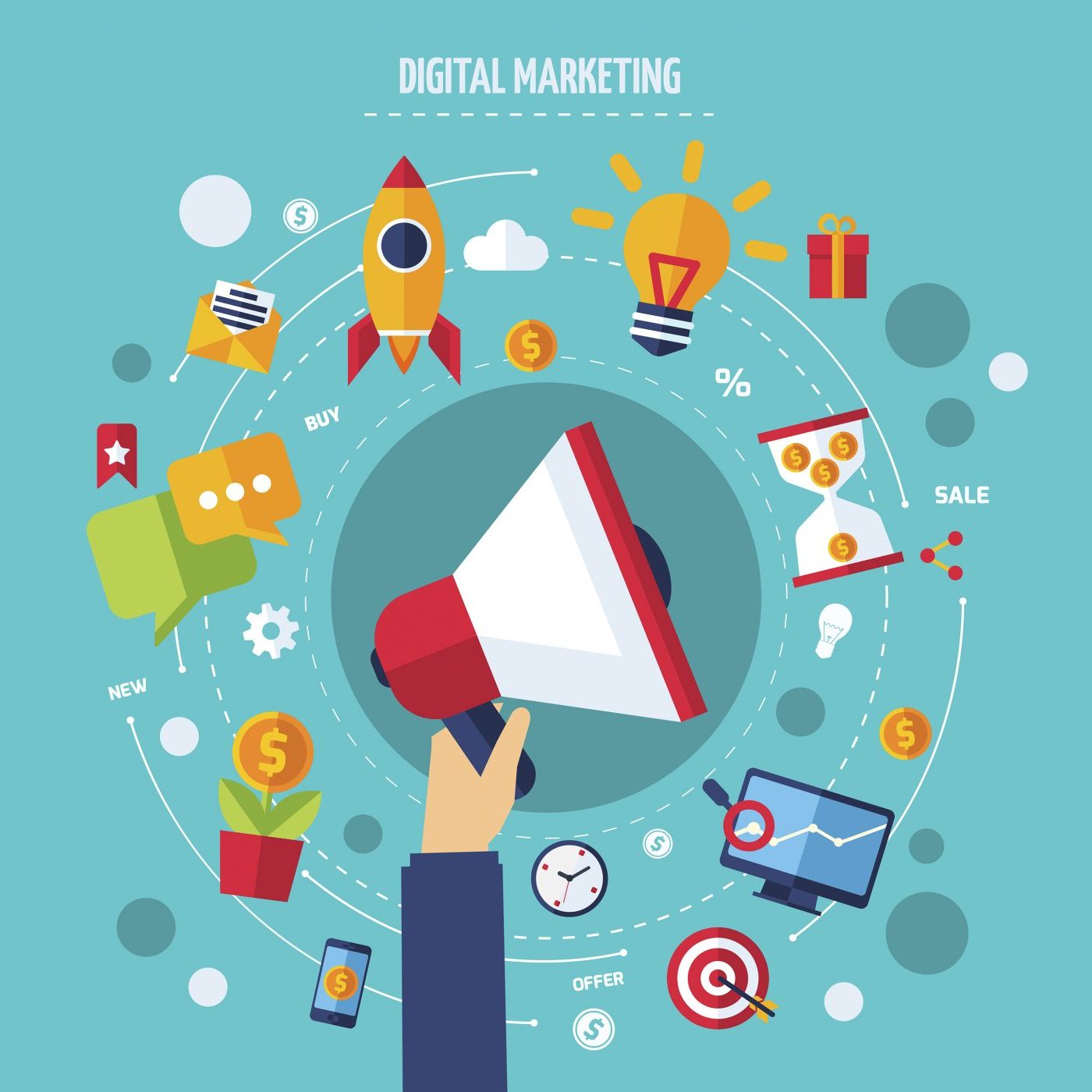Document Marketing Strategy Business Concept